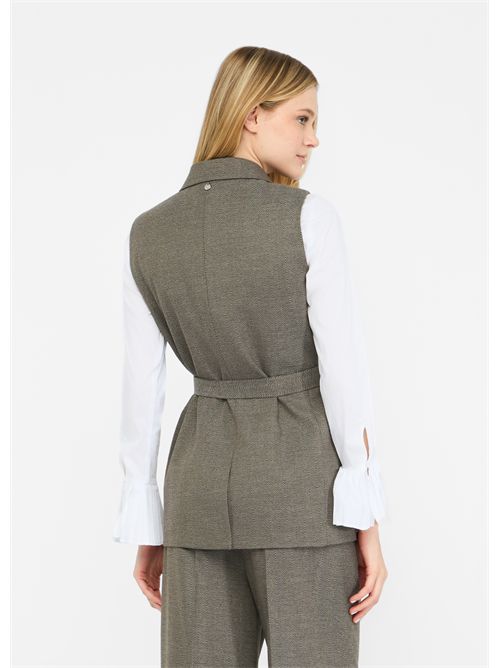 Gilet chevron con cintura LIU JO | CF5259T054A/M9770